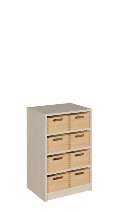 K Schrank 80 x 52 cm, 8 mittlere Kästen ohne/mit SF